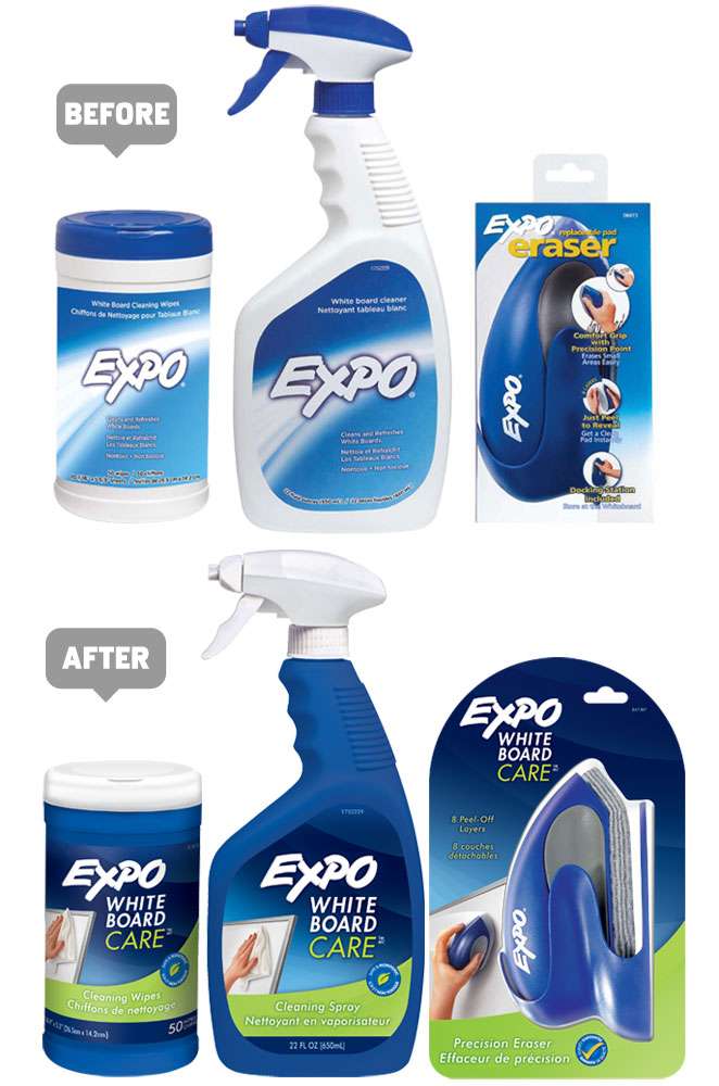 Expo White Board Care Product Packaging Design PKG Branding