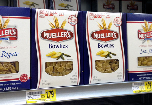 Mueller's Pasta Redesign by PKG