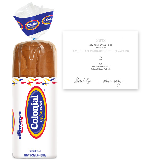 Colonial Bread Packaging by PKG