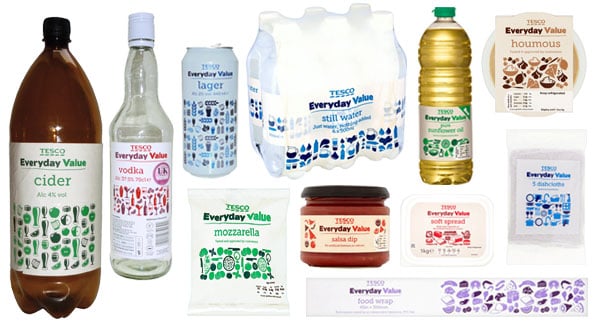 Tesco Everyday Value Private Label Packaging - PKG