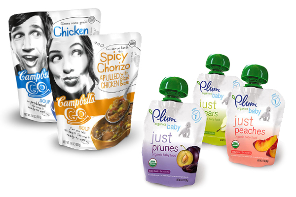 Plum Foods and Campbell's Go Soup - The Pouch Food Trend